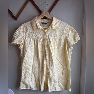 Vintage Yellow Button-down